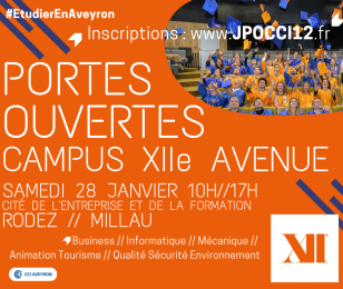 Portes ouvertes Camlpus XIIe Avenue Ecoles de CCI AVEYRON