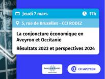 Conférence Banque de France CCI La conjoncture économique en Aveyron 2024